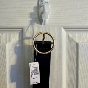 Black Belt with Gold Harware